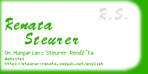 renata steurer business card